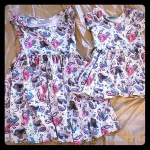Matching mermaid dresses